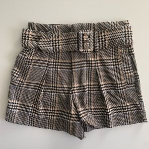 Zara Plaid Shorts